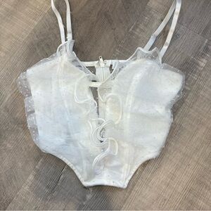 Elegant White Lace‎ corset